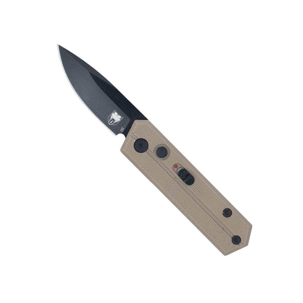 CobraTec Stinger CTSTRTAN automatic knife with tan G10 handle