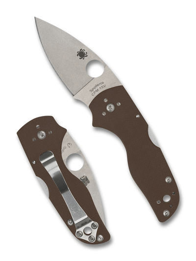 Spyderco Lil' Native Mid Backlock Brown G-10 CPM15V SPRINT