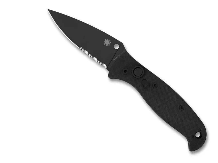 Spyderco Autonomy 2 Black Blade - EDGE Partially Serrated