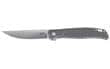 Columbia River Knife & Tool, Scar, 3.3" Folding Knife, Plain Edge, D2 Steel Blade, Aluminum Handle, Gray, Liner Lock, IKBS