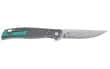 Columbia River Knife & Tool, Scar, 3.3" Folding Knife, Plain Edge, D2 Steel Blade, Aluminum Handle, Gray, Liner Lock, IKBS