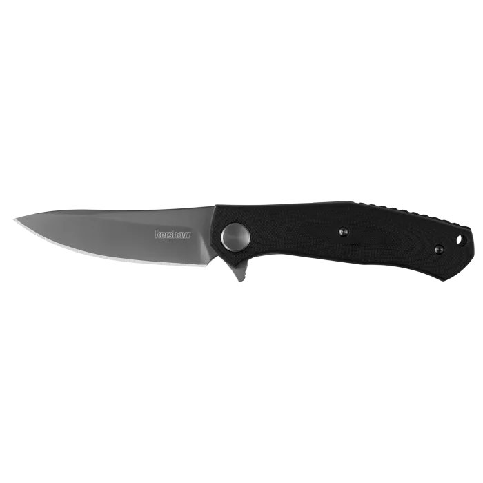Kershaw 4020 Dmitry Sinkevich Concierge Flipper 3.25" Modified Drop Point Blade, Black G10 Handles, Liner Lock