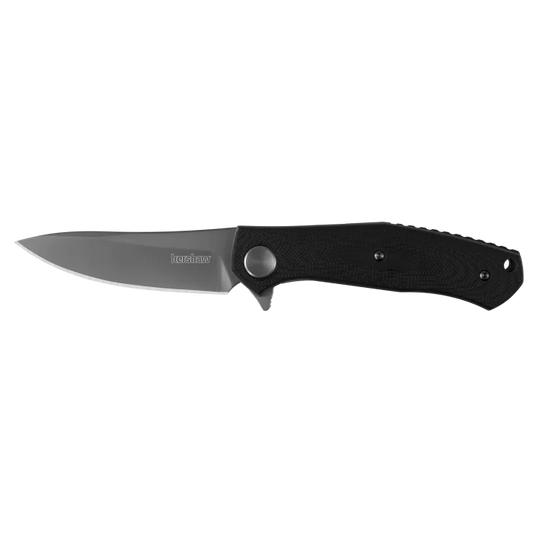 Kershaw 4020 Dmitry Sinkevich Concierge Flipper 3.25" Modified Drop Point Blade, Black G10 Handles, Liner Lock