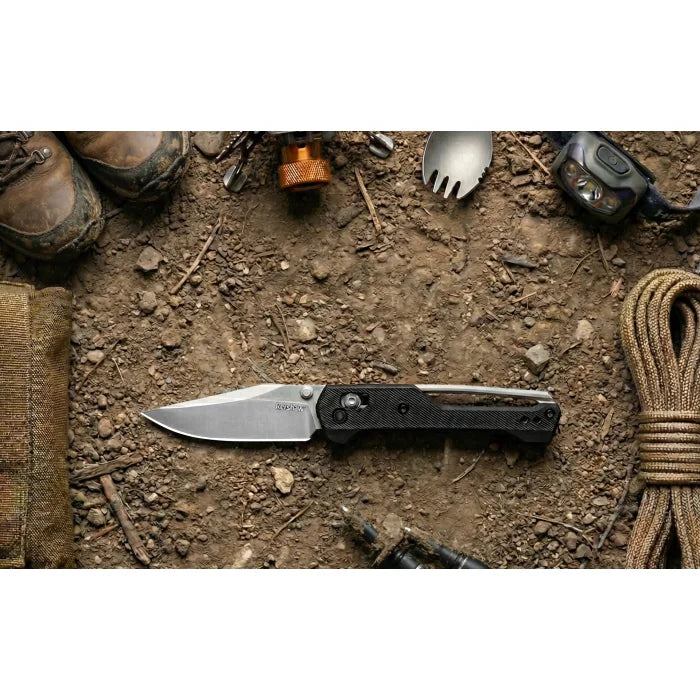 Kershaw Airspace DuraLock Knife Black Polymer (3" Satin 14C28N)