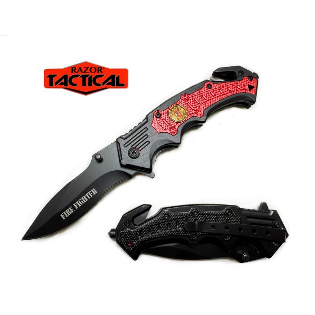 Razor Tactical Fire Fighter Knife w/ Metal Handle