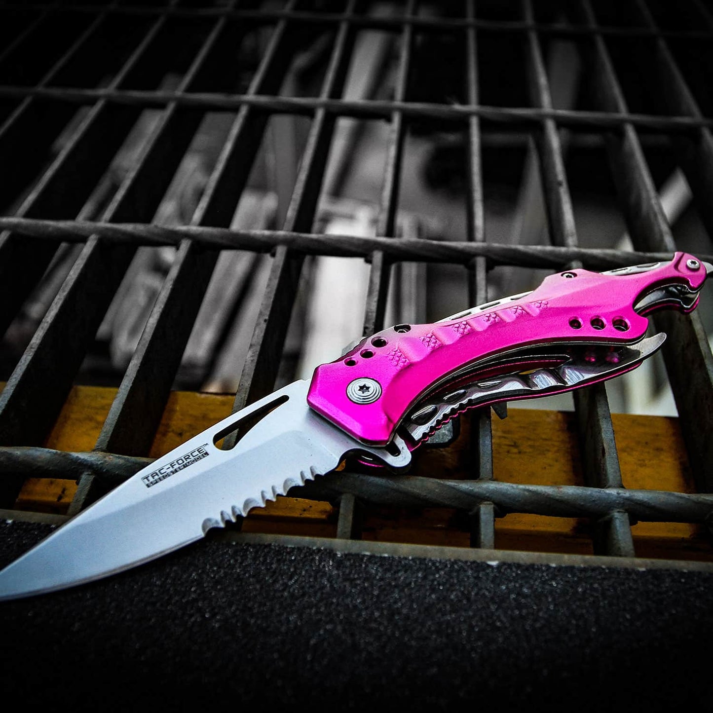 8" TAC FORCE MILITARY PINK SPRING ASSISTED TACTICAL FOLDING KNIFE TF-705PK