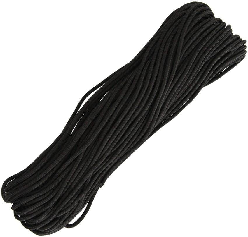 Marbles 1169H 100 Feet Paracord Black with 550 Paracord Construction