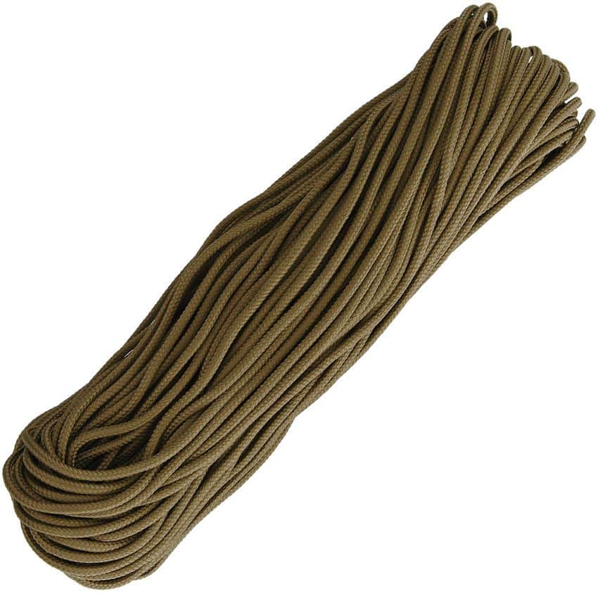 Marbles 1170H 100 Feet Paracord Coyote with 550 Paracord Construction