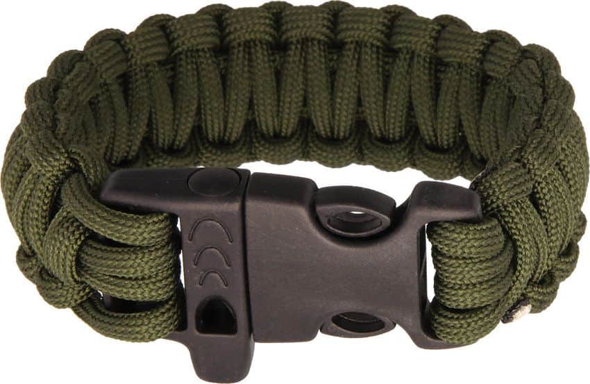 Combat Ready 362 Combat Ready Survival Bracelet OD Green with Paracord Construction
