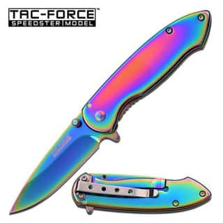 TAC-FORCE SPRING ASSISTED KNIFE TITANIUM COATED