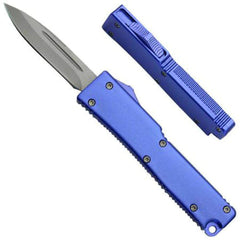Electrifying California Legal Double-Action OTF Automatic Knife – Blue Drop Point