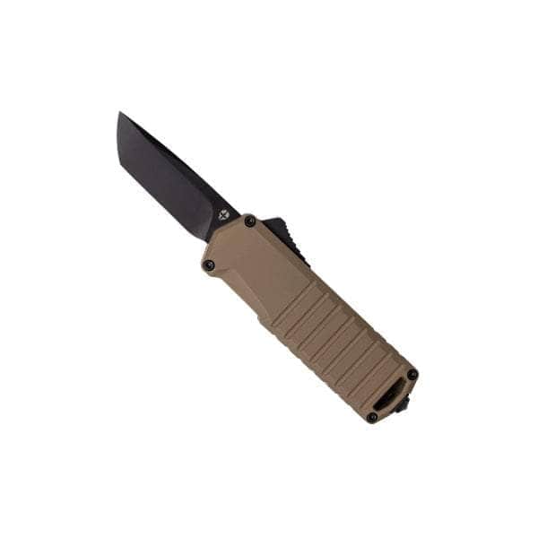 Tekto A2 Badger 1.85" D2 Double-Action OTF Knife – Black, Desert, OD Green & Carbon Fiber
