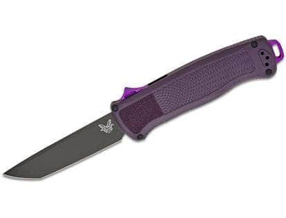 Benchmade Shootout D/A OTF Knife Dark Purple Grivory (3.5" Gray PVD) 5370GY-06