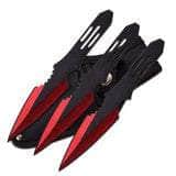 Perfect Point Throwing Knives Set, 3 Blue 5.5" Throwers - PP-595-3RD