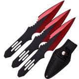 Perfect Point Throwing Knives Set, 3 Blue 5.5" Throwers - PP-595-3RD