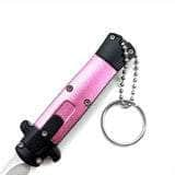 Mini Pink Key Chain OTF Knife Drop Point 99-1PK