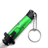 Mini Green Key Chain OTF Knife Drop Point 99-1GN