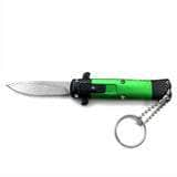 Mini Green Key Chain OTF Knife Drop Point 99-1GN