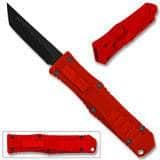 Legends Micro OTF Blade Knife Red Out The Front Tanto Blade