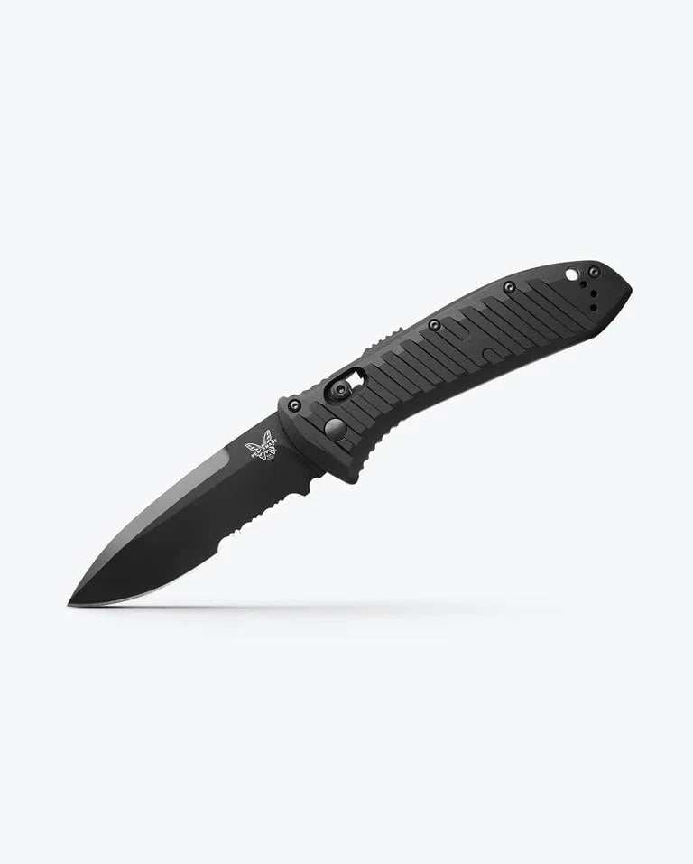 Benchmade 5700SBK Auto Presidio II Automatic Knife (3.7" Black Serr)