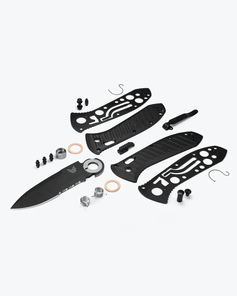 Benchmade 5700SBK Auto Presidio II Automatic Knife (3.7" Black Serr)