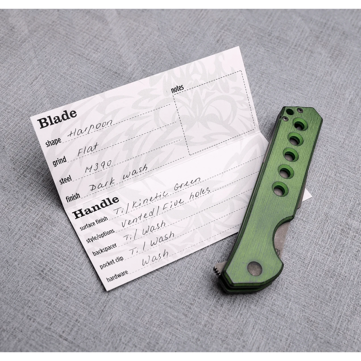 OLAMIC CUSTOM RAINMAKER HARPOON KINETIC GREEN VENTED