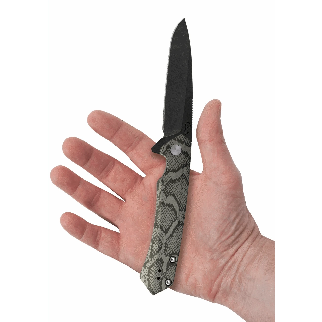 Embellished OD Green Anodized Aluminum Kinzua® with DLC Spear Blade