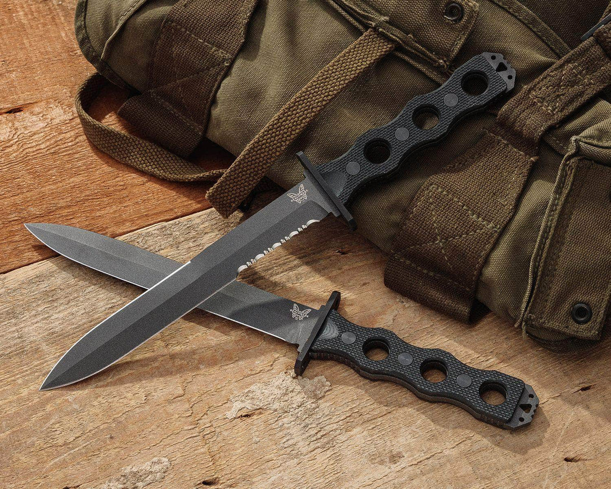 BENCHMADE SOCP FIXED BLADE, SHEATH 185BK