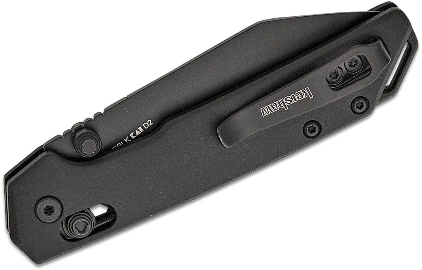 Kershaw Mini Iridium - Reverse Tanto DuraLock KVT Folding Knife 3" D2 Black Oxide