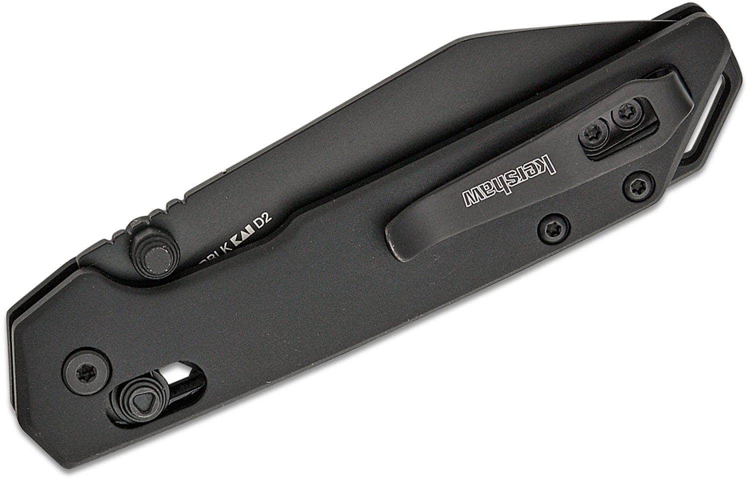 Kershaw Mini Iridium - Reverse Tanto DuraLock KVT Folding Knife 3" D2 Black Oxide