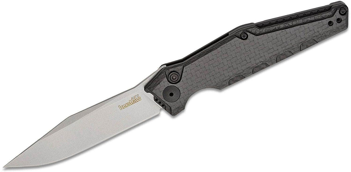 Kershaw 7900CF Launch 7 AUTO Folding Knife 3.75" Stonewashed MagnaCut Clip Point Blade