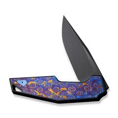 WEKNIFE OAO (One and Only) Flipper Knife Titanium & Timascus Handle (3.4