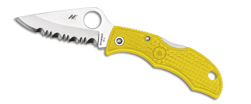 Spyderco Ladybug 3, 1.9" VG-10 Blade, Yellow FRN Handle - LYLS3