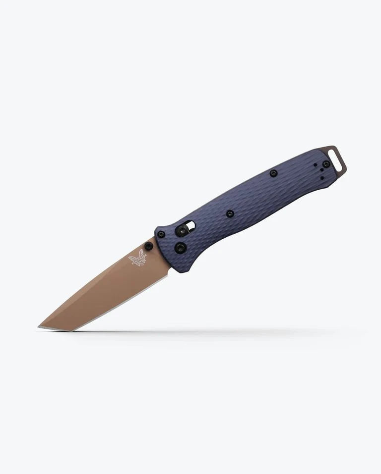 Benchmade Bailout AXIS Lock Knife Crater Blue Aluminum (3.4" FDE) BM-537FE-02