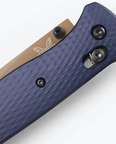 Benchmade Bailout AXIS Lock Knife Crater Blue Aluminum (3.4" FDE) BM-537FE-02