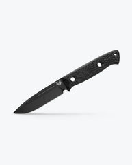Benchmade Bushcrafter Fixed Blade Knife Black Carbon Fiber (4.4