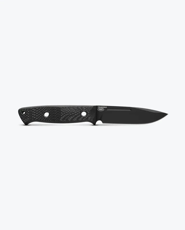 Benchmade Bushcrafter Fixed Blade Knife Black Carbon Fiber (4.4" Black) BM-163BK