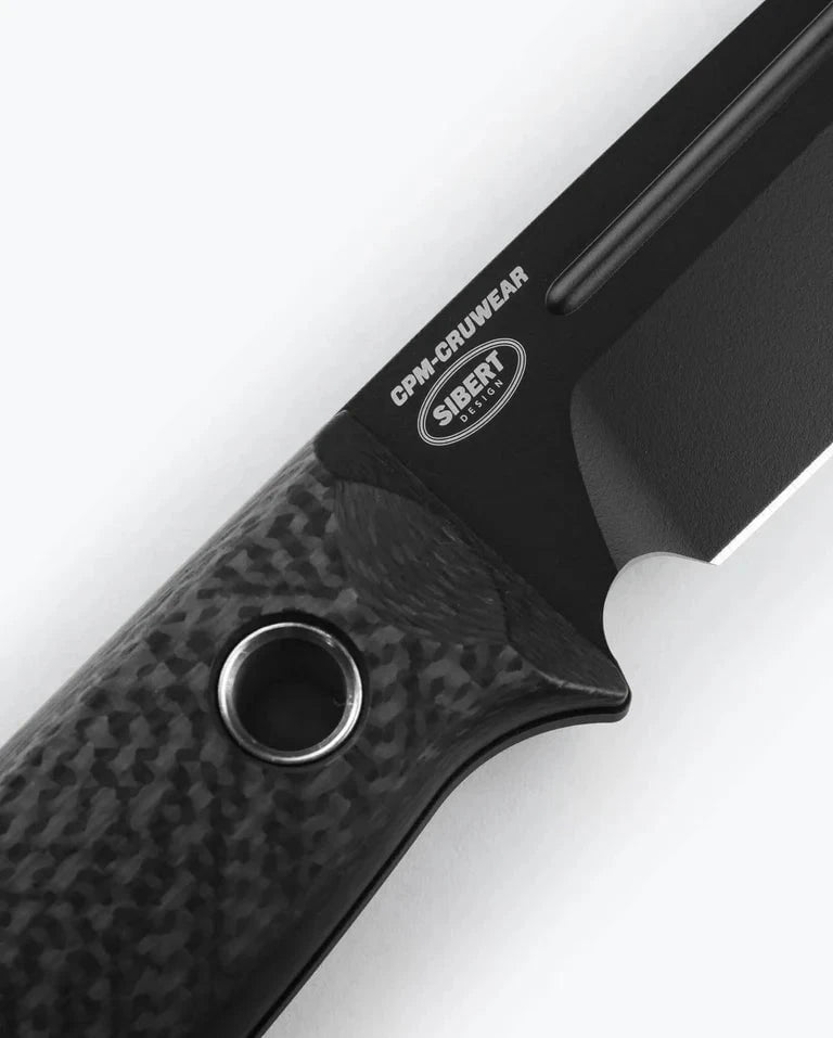 Benchmade Bushcrafter Fixed Blade Knife Black Carbon Fiber (4.4" Black) BM-163BK