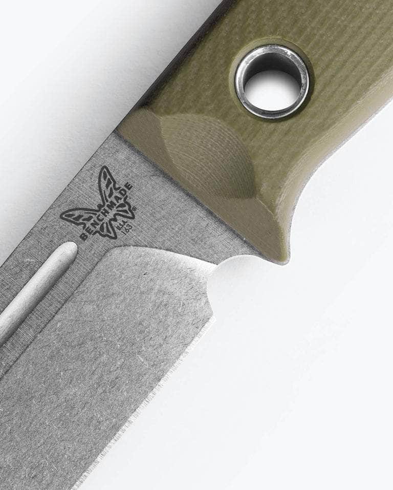 BUSHCRAFTER | OD GREEN G10 | DROP-POINT BM-163-1