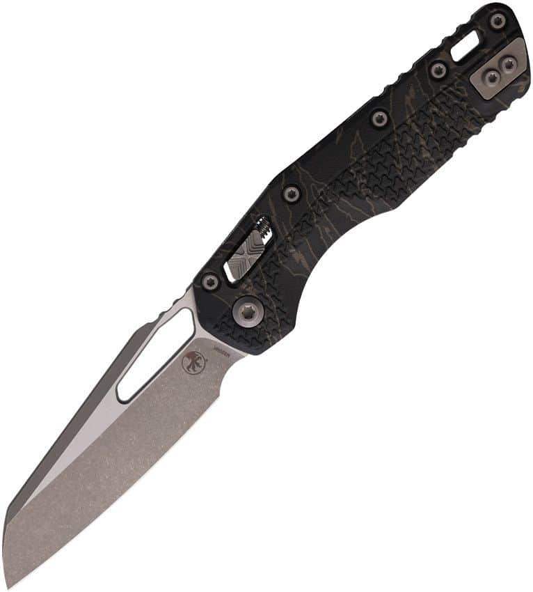 Microtech MSI RAM-LOK Tri-Grip Apocalyptic Tiger Camo Folding Knife – MCT210T10APPMTS