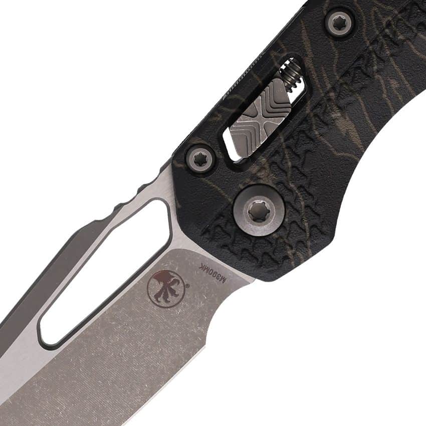 Microtech MSI RAM-LOK Tri-Grip Apocalyptic Tiger Camo Folding Knife – MCT210T10APPMTS