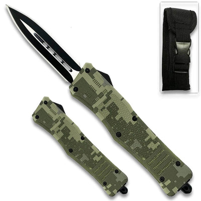 Delta Force OTF Out The Front Automatic Spear Point Knife 8" overall OTF-M-14CA