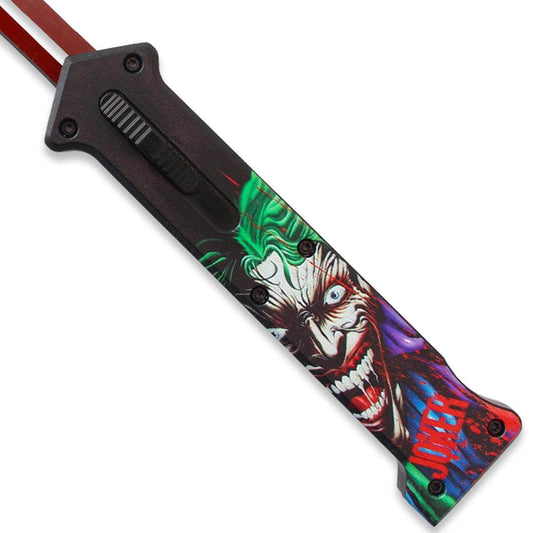 3 D Print Handle JOKER Red Single Edge Blade OTF Knife Out The Front Limited Edition
OTFL-JO-04