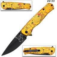 Pikachu Orange Handle Spring Assist Pocket Knife