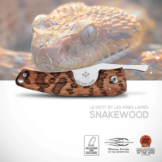 LePetit Cigar Cutter Knife – Snakewood | LFAC169