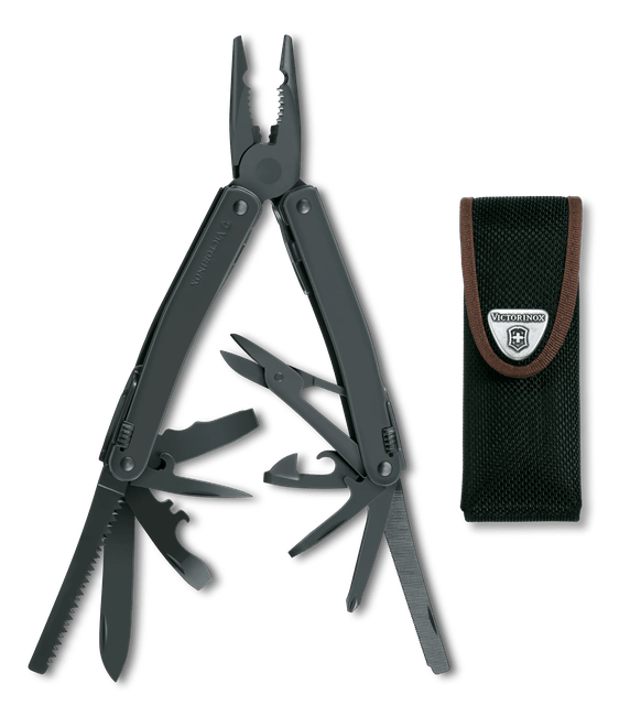 Victorinox SwissTool Spirit XBS Black Multi-Tool – Nylon Pouch