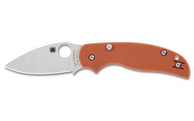 Spyderco Sage 6 C123GPBOR Folding Knife – 3" CPM REX 121 Blade, Burnt Orange G-10