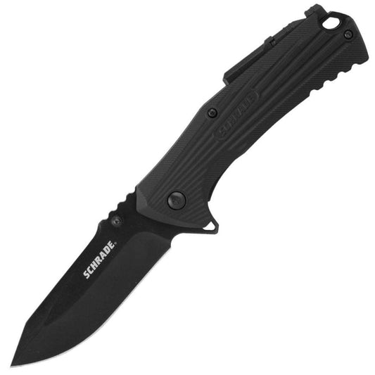 Schrade Ultra Glide Folder, 3.5" Blade, Rubber Handle - 1100046