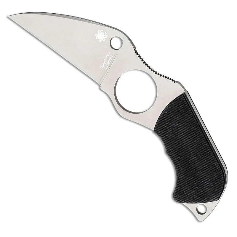 Spyderco Swick 6 FB14P6 Fixed Blade Knife – 2.73" LC200N Wharncliffe, Black G-10