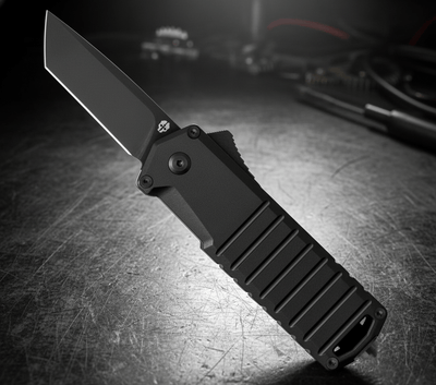 TEKTO A2 Badger Knife Black with Black Accents